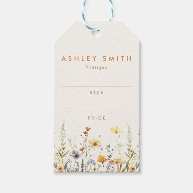 Rustic Wildflower Price Tag (Front)