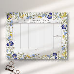 Rustic Wildflower Tearawy Weekly Planner Notepad<br><div class="desc">Rustic Wildflower Tearawy Weekly Planner</div>