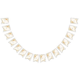 Rustic Wildflower Wedding Bunting Flags