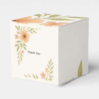 Rustic Wildflower Wedding Favour Box