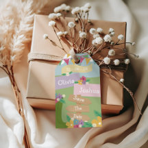 Rustic Wildflower with Bunting Signs Save The Date