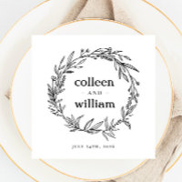 Rustic Wildflower Wreath Folk Wedding