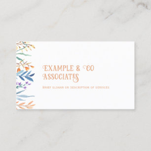 Rustic Wildflowers Business Card