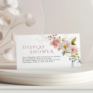 Rustic Wildflowers Display Shower Enclosure Card
