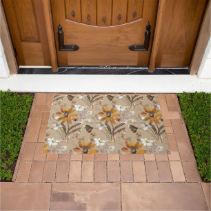Rustic Wildflowers Doormat