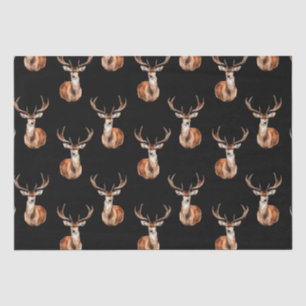 Rustic Wildlife Deer Watercolor Tissue Paper