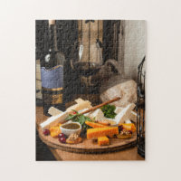 Rustic Wine Cheese Platter Tasty Food