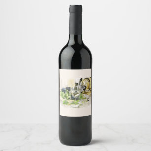 Rustic Wine Country Label