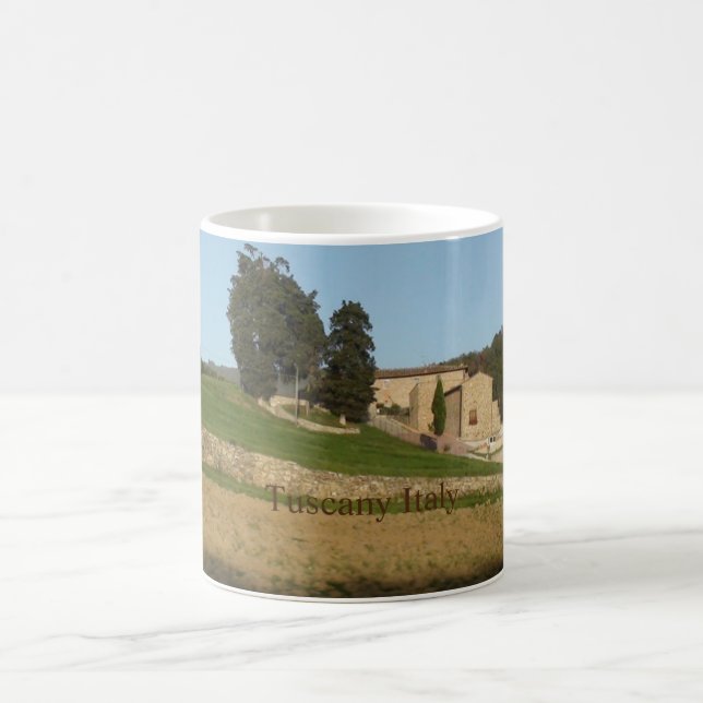 Rustic winery Tuscany Italy brown and gold tones Coffee Mug (Center)