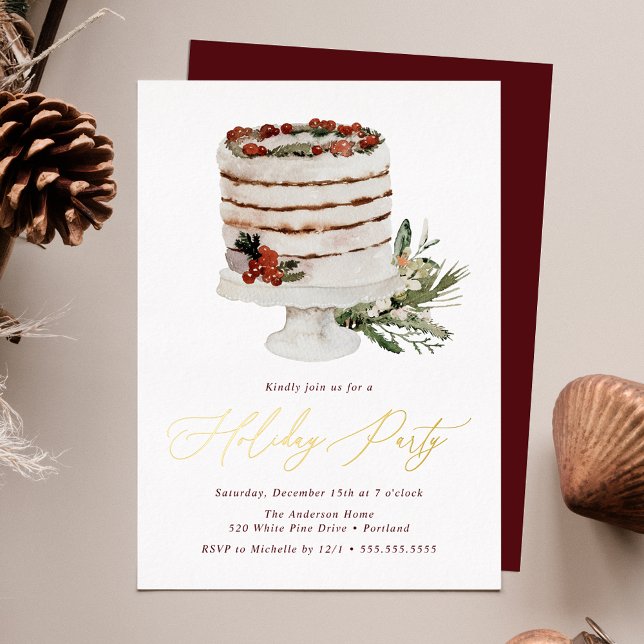 Rustic Winter Cake Holiday Party (Creator Uploaded)