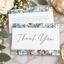 Rustic Winter Christmas Botanical Greenery Wedding
