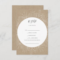 Rustic Winter | Kraft Song Request RSVP Card