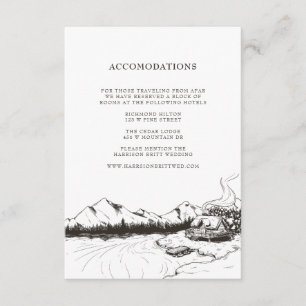 Rustic Winter Mountain Hotel Accommodation Insert