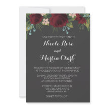 Rustic Winter Wedding Invite