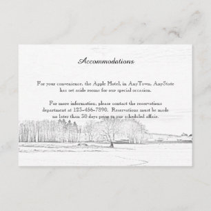 Rustic Winter Wonderland Wedding Insert