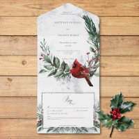 Rustic Winter Wreath & Red Cardinal Details