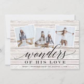 Rustic Wonder | Holiday Photo Collage Card