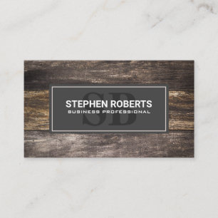 Rustic Wood Background Appointment Card