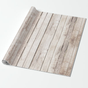 Rustic Wood Barn Boards Farmhouse Woodland Wedding Wrapping Paper