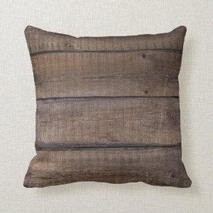 Rustic Wood Barn Modern Farmhouse Cushion