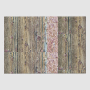 Rustic Wood Barn Panels Tissue Paper