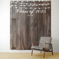Rustic Wood Barn Prom Backdrop - Country Western