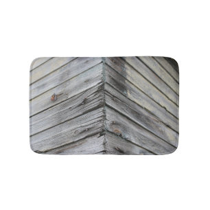 Rustic Wood Bath Mat