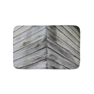 Rustic Wood Bath Mat