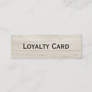 Rustic Wood Beauty Salon Loyalty Card