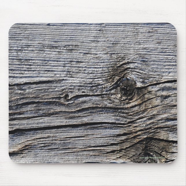 Rustic Wood Board Photo Image Mouse Pad (Front)