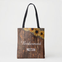 Rustic Wood & Burlap Sunflower Wedding Monogram