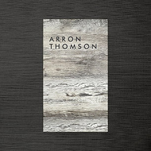 Rustic Wood Business Card