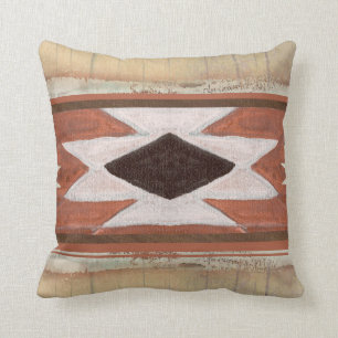 Rustic Wood Cabin Tribal Southwest Triangle Cushion