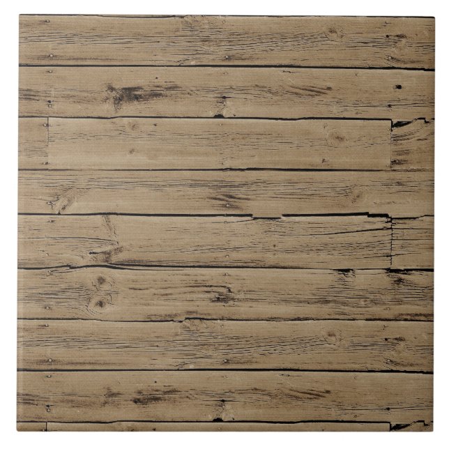 Rustic Wood Ceramic Tile (Front)