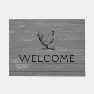 Rustic Wood - Chicken Doormat