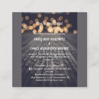 Rustic Wood Country Elegant Enclosure Card