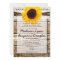 Rustic Wood Country Sunflower Wedding Invitations