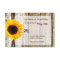 Rustic Wood Country Sunflower Wedding RSVP Cards