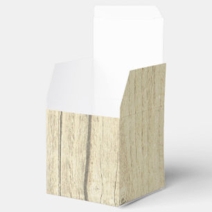 Rustic wood country wedding favour box