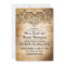 rustic wood country wedding invitations