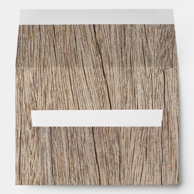 Rustic Wood Country Western Envelope (Back (Bottom))