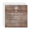 Rustic Wood Cross Confirmation Invitation