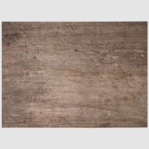 Rustic Wood Decoupage Tissue Paper