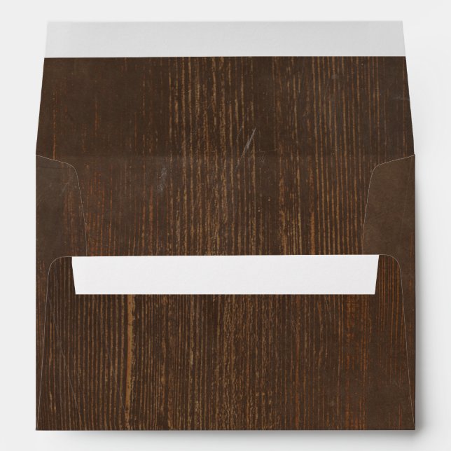 Rustic Wood Distressed and Shabby Envelope (Back (Bottom))