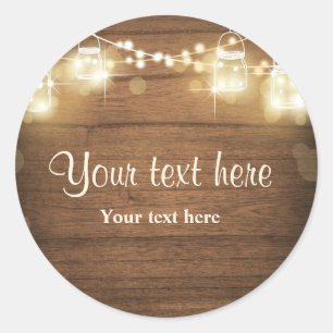 Rustic wood envelope seal Elegant