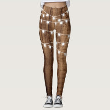 Rustic Wood & Fairy Lights Womens Custom