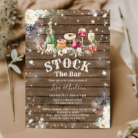 Rustic Wood Fall Couples Shower Stock The Bar