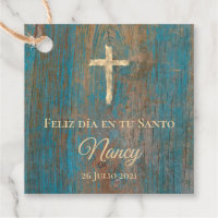 rustic wood Feliz dia en tu Santo