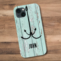 Rustic wood fish hook, Fisherman aesthetic custom