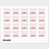 Rustic Wood Floral Rose Country Chic Coral Wedding Square Sticker (Sheet)